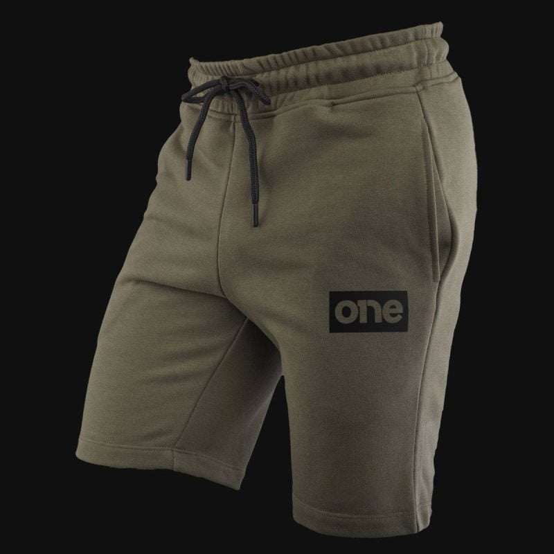 Мъжки къси панталони Khaki Black Box Logo - 01