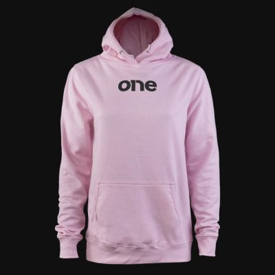 Дамски суичър с качулка Pink Black One-01