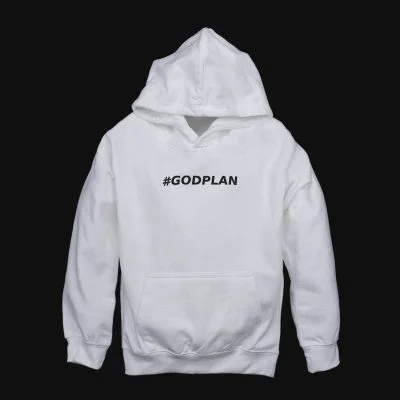 Детски суичър с качулка Godplan