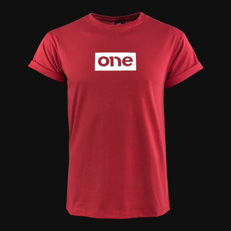 Мъжка тениска Red White One-01