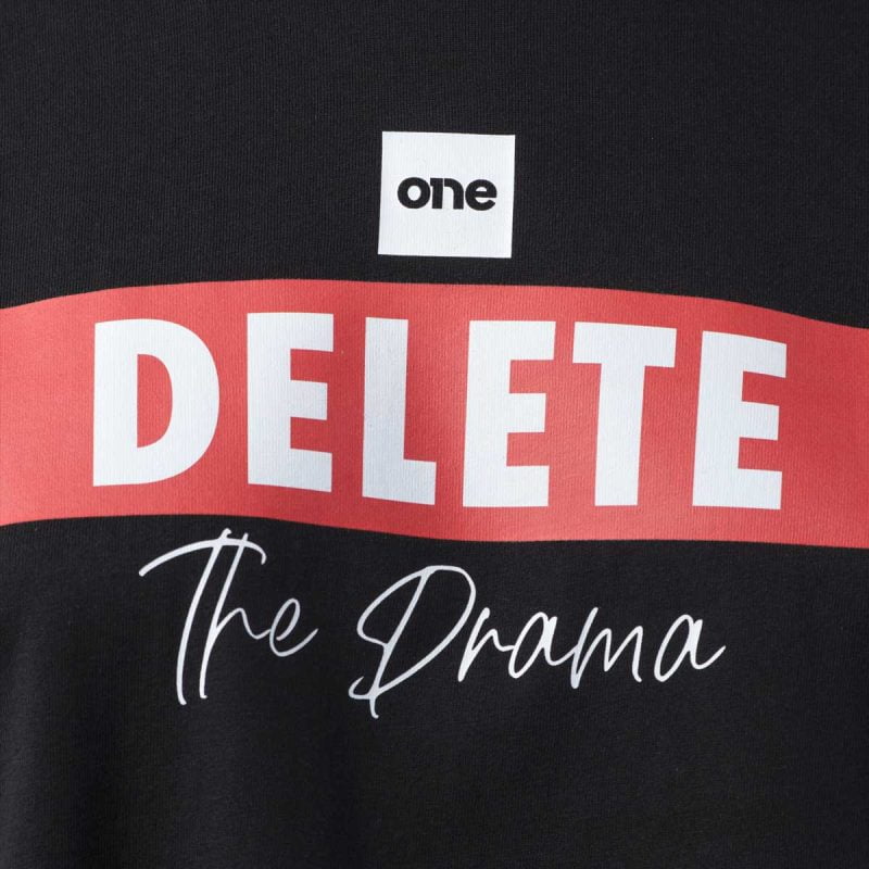 Дамска Широка Тениска Delete The Drama - 03