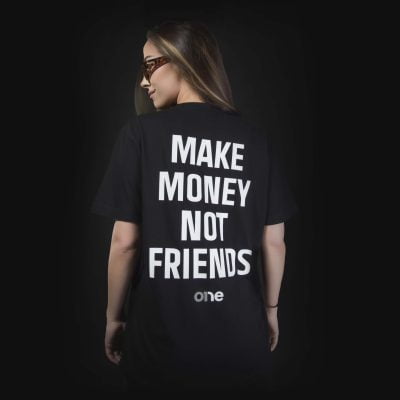 Дамска Широка Тениска Make Money