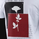 Бяла Slim-fit тениска мъжка - Rose One - 02