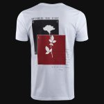 Бяла Slim-fit тениска мъжка - Rose One