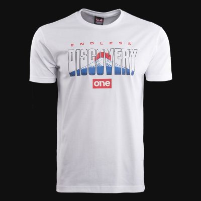 Мъжка тениска Discovery White
