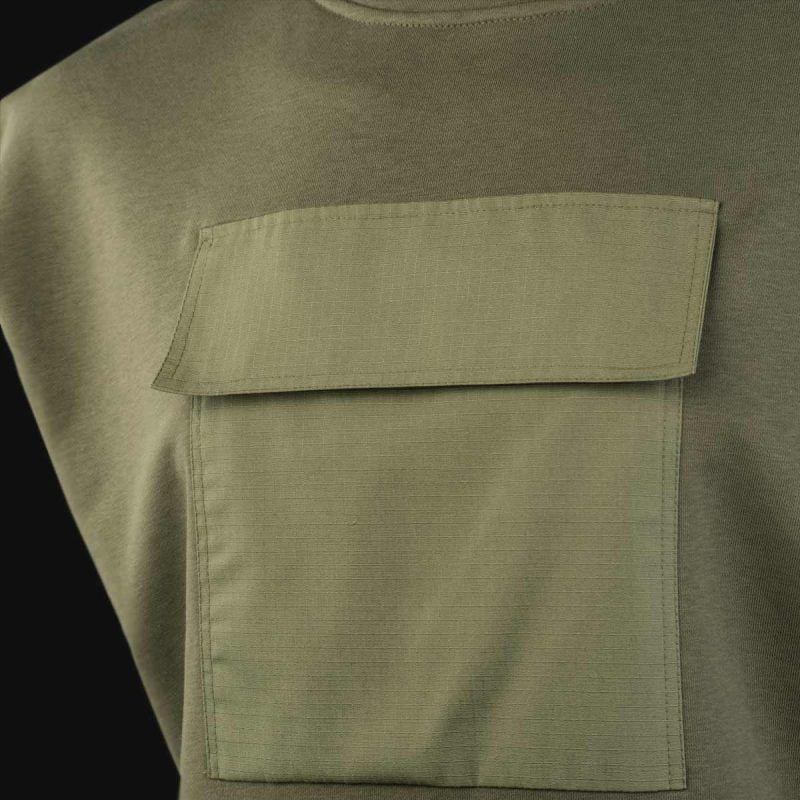 Мъжки суичър без ръкави Khaki Tech - 03