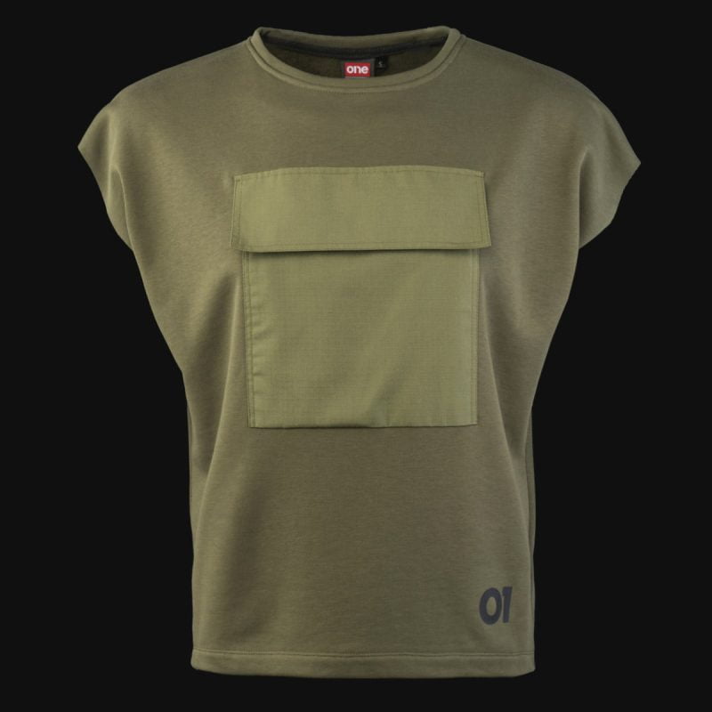 Мъжки суичър без ръкави Khaki Tech