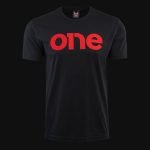 Черна Мъжка тениска - Signature Red One