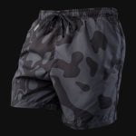 Мъжки Черни Шорти за Плуване Black Camo - 02