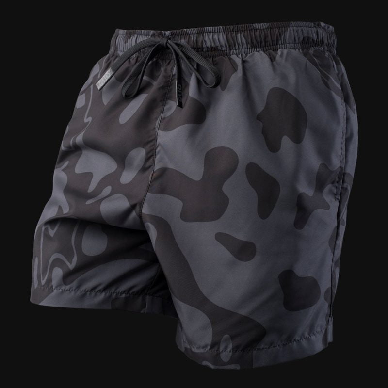 Мъжки Черни Шорти за Плуване Black Camo - 02