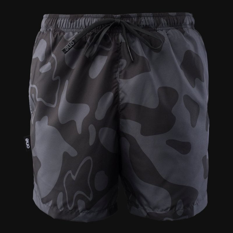 Мъжки Черни Шорти за Плуване Black Camo