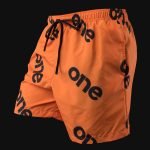 Мъжки оранжеви Шорти за Плуване - Orange One - 02