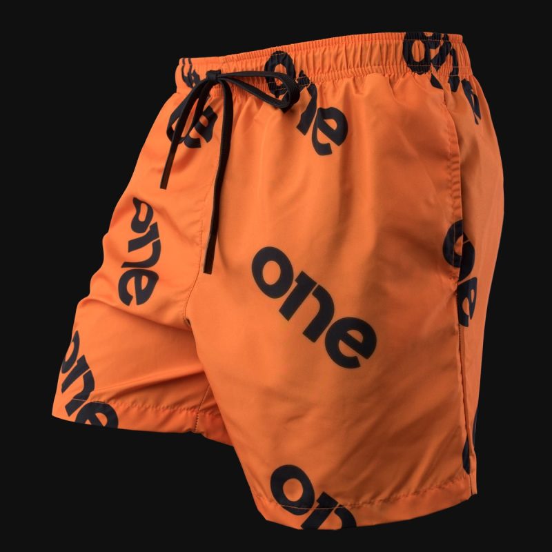 Мъжки оранжеви Шорти за Плуване - Orange One - 02