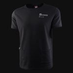 Свободна мъжка тениска с джобове - Classic Black - 02