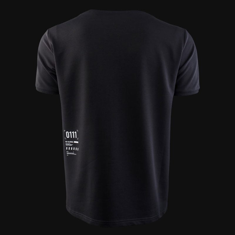Свободна мъжка тениска с джобове - Classic Black - 03