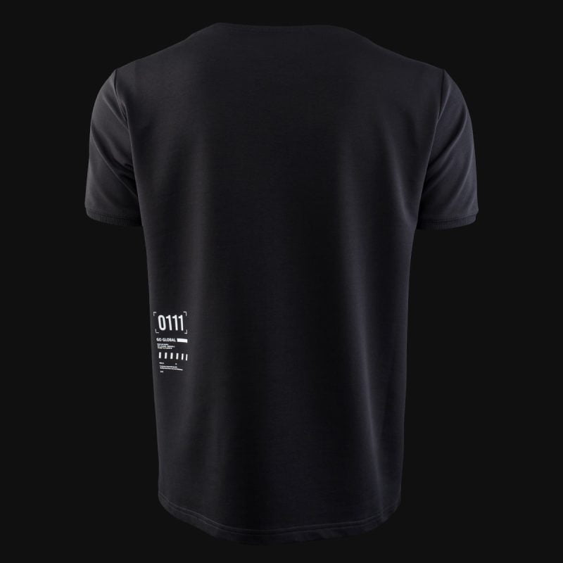 Свободна мъжка тениска с джобове - Classic Black - 04