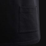 Свободна мъжка тениска с джобове - Classic Black - 05