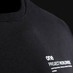 Свободна мъжка тениска с джобове - Classic Black - 09