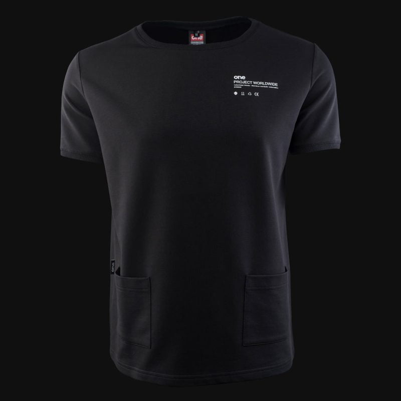 Свободна мъжка тениска с джобове - Classic Black