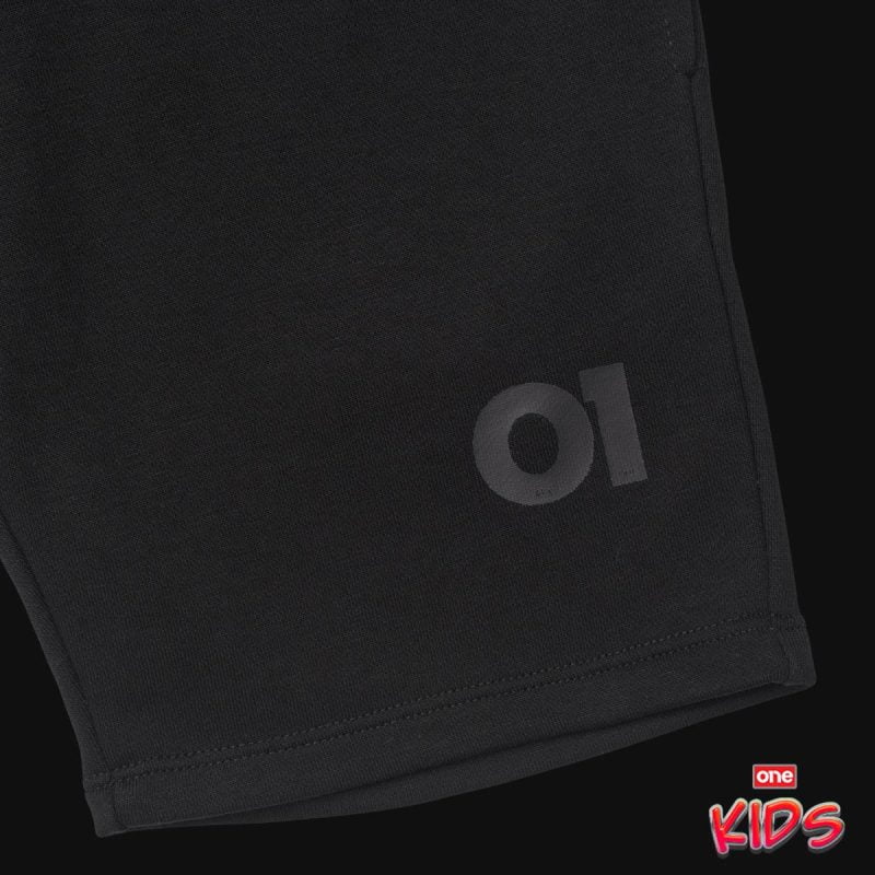 Черни Детски Къси Панталони - O1 Tech Black - 02