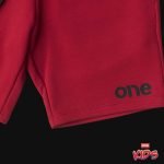 Червени Детски Къси Панталони - Logo One - 02