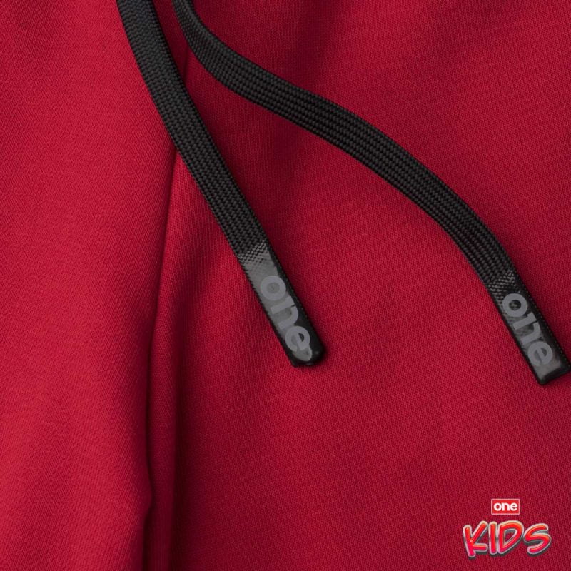 Червени Детски Къси Панталони - Logo One - 03