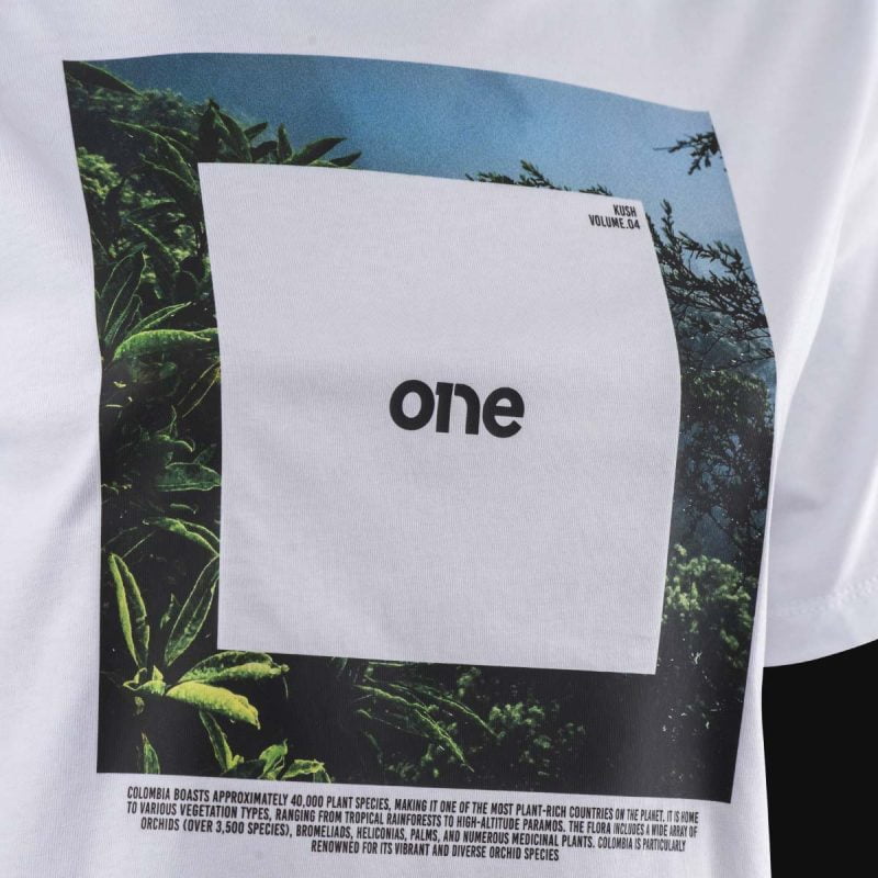 Дамска бяла къса crop тениска - Square One - 03