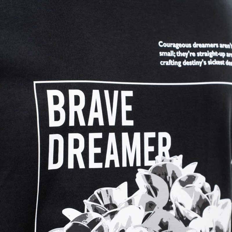 Черна Мъжка Тениска - Brave Dreamer - 05