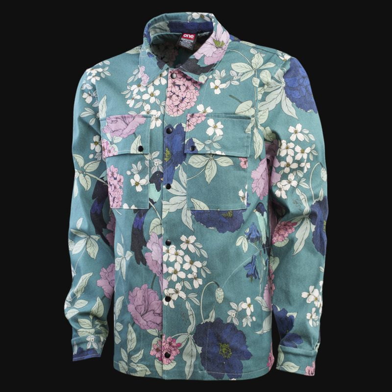 Мъжки Overshirt с копчета - Jungle Dusk - 02