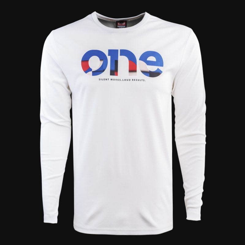 mazhka-byala-teniska-s-dulug-rukav-fuji-one