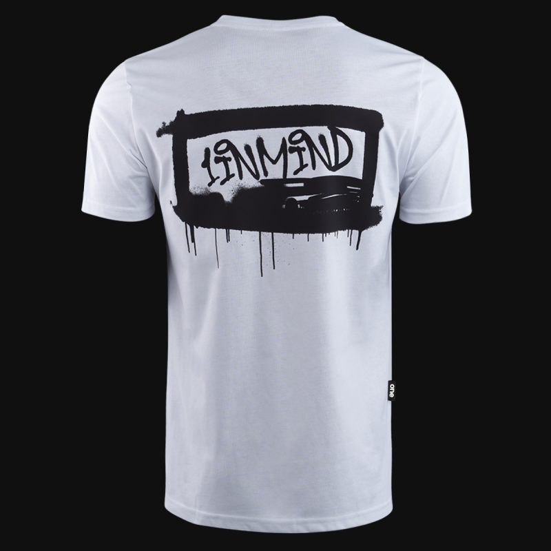 Бяла Slim-fit тениска - Graffiti 1inmind