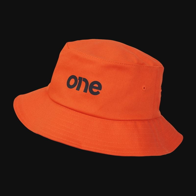 Оранжева мъжка бъкет шапка - One