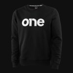Мъжки черен суичър - W-One - 03