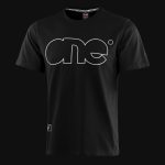 Мъжка черна овърсайз тениска - Minimalist One - 04