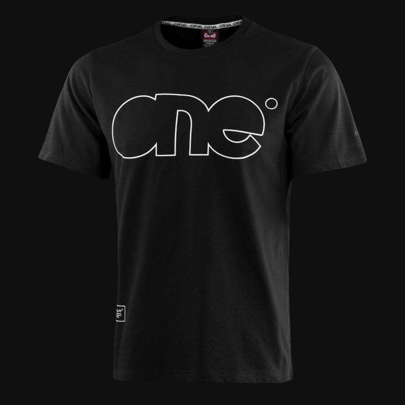 Мъжка черна овърсайз тениска - Minimalist One - 04