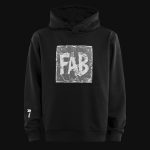 Мъжки черен суичър с качулка - FAB Box