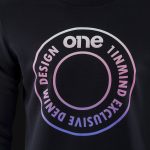 Мъжки черен суичър - H-One - 02