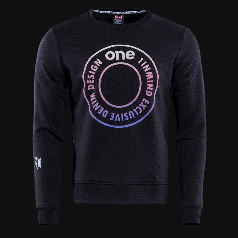 Мъжки черен суичър - H-One