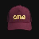 Шапка с Kозирка Burgundy Luxe Cap - 02