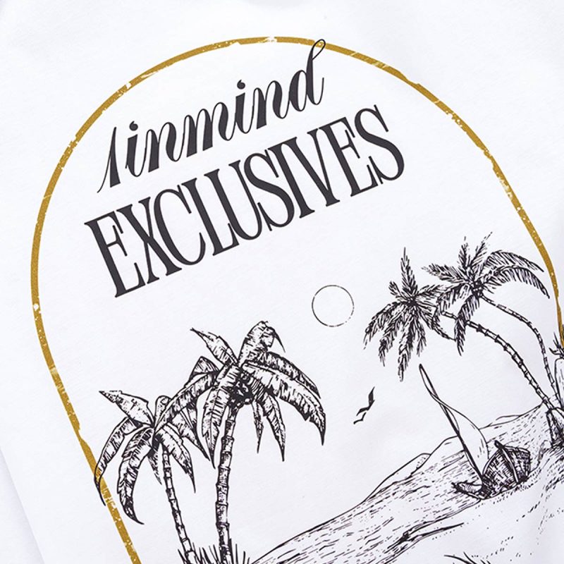 Мъжка бяла Regular-fit тениска - Exclusives - 02