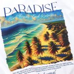 Мъжка бяла Regular-fit тениска - Paradise One - 02