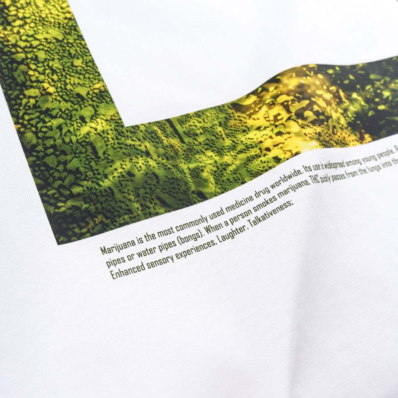 Мъжка бяла Regular-fit тениска - Urban Moss V.02 - 04