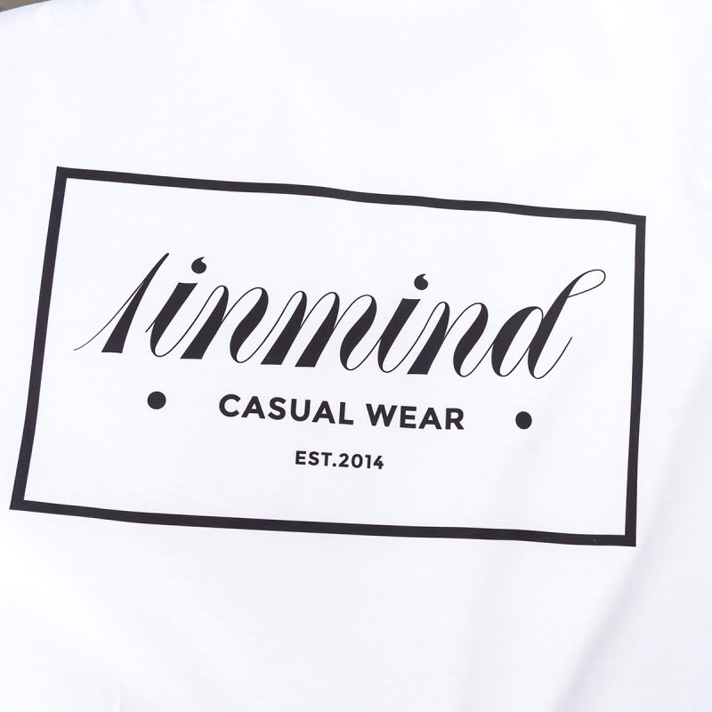 Мъжка Бяла Slim-Fit тениска - DNM - 02