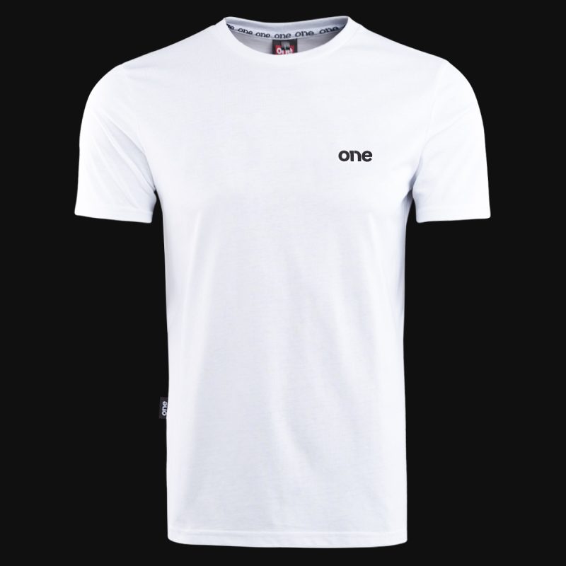 Мъжка Бяла Slim-Fit тениска - DNM - 03