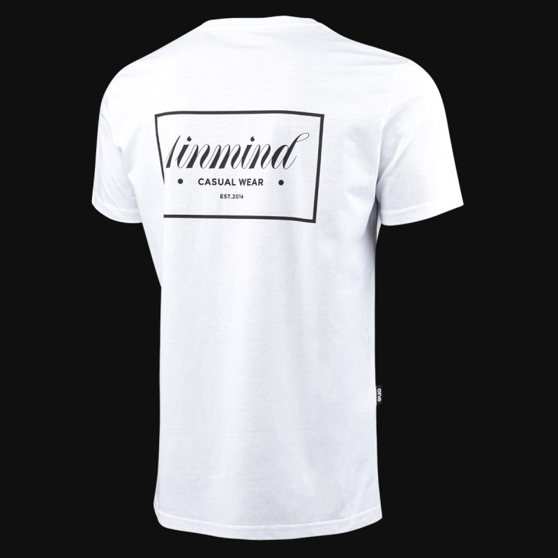 Мъжка Бяла Slim-Fit тениска - DNM - 05