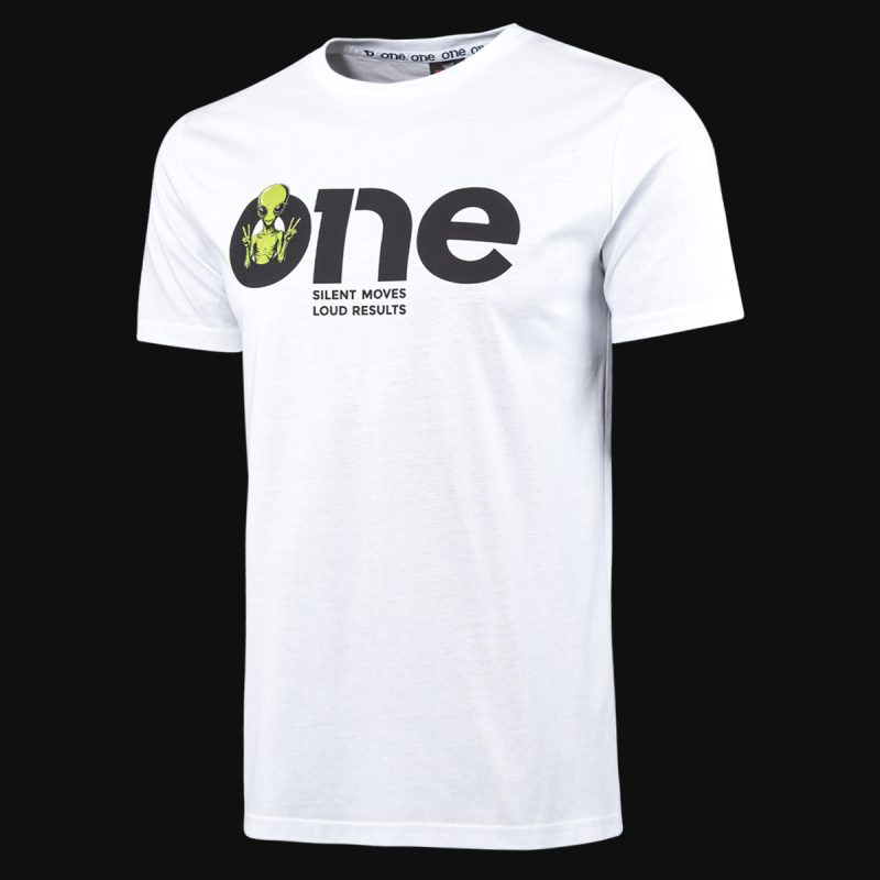 Мъжка Бяла Slim-Fit тениска - UFO One - 05