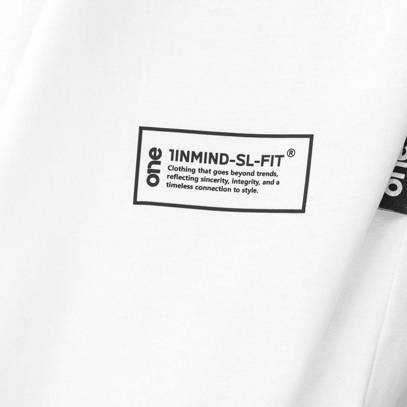 Мъжка Бяла Slim-Fit тениска - Zesty One - 04