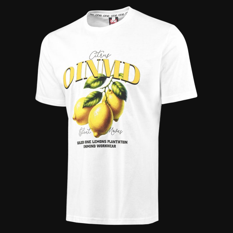 Мъжка Бяла Slim-Fit тениска - Zesty One - 05