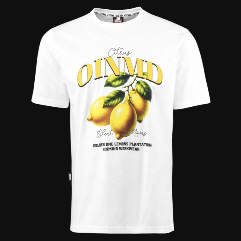 Мъжка Бяла Slim-Fit тениска - Zesty One