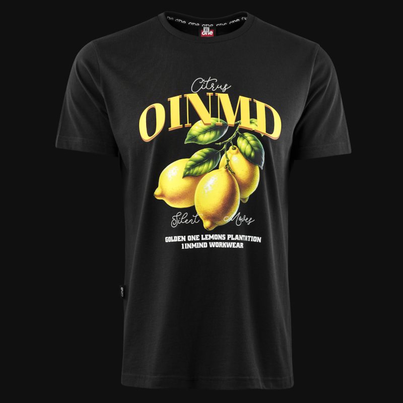 Мъжка Черна Slim-Fit тениска - Zesty One